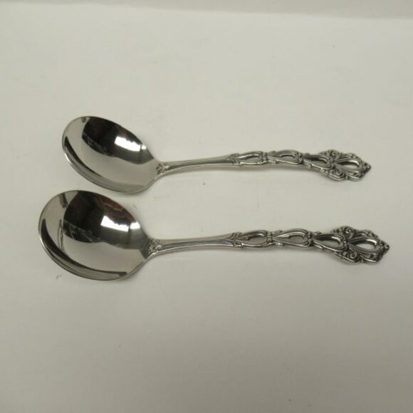 2 - Oneida Community Stainless CHANDELIER 6 3/4 Inch Cream Ladles - Picture 2 of 5